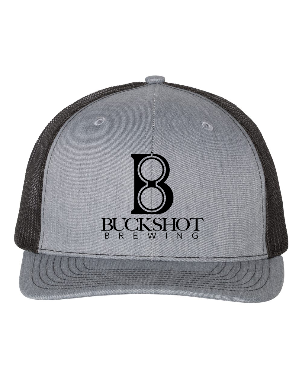 Buckshot heather gray and black hat